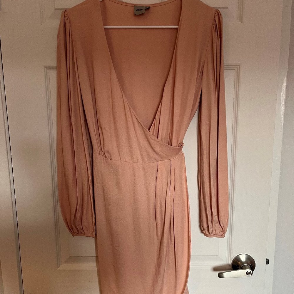 Asos Pink Wrap Dress - Size 6 (US)